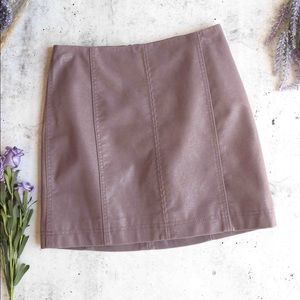 Free People Modern Femme Vegan Suede Miniskirt